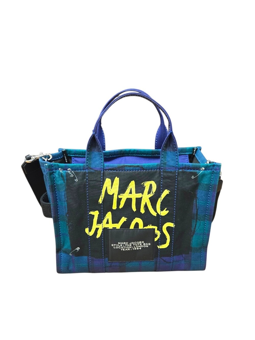 Marc Jacobs The London City Tote Bag Navy Blue Red White Limited Edition - Picture 2 of 10